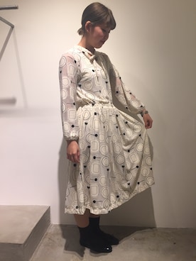 「peu pres（プープレ）のアイテム」を使った、アトリエドゥサボンさん（レディース・157cm）の冬コーディネート