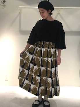 「peu pres（プープレ）のアイテム」を使った、アトリエドゥサボンさん（レディース・157cm）の春コーディネート