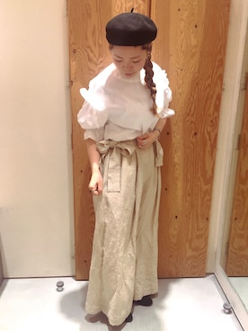 アトリエドゥサボンさん（レディース・157cm）の春コーディネート