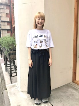 「エアリフト」｜アトリエドゥサボンさん（レディース・157cm）の夏コーディネート