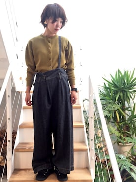 「栄」｜アトリエドゥサボンさん（レディース・160cm）の秋コーディネート