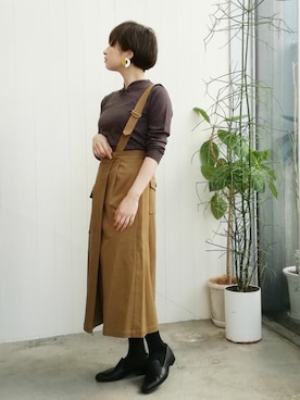 「YEAR FEW OF MY FAVORITE THINGS（イヤーフューオブマイフェイバリットシングス）のアイテム」を使った、アトリエドゥサボンさん（レディース・164cm）の秋コーディネート