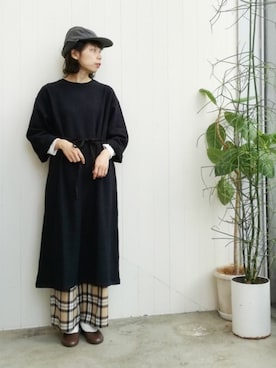 「AMBIDEX（アンビデックス）のアイテム（ワンピース/ドレス）」を使った、アトリエドゥサボンさん（レディース・164cm）の秋コーディネート