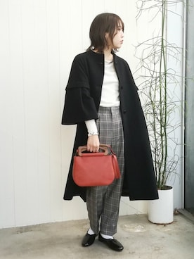 アトリエドゥサボンさん（レディース・158cm）の冬コーディネート