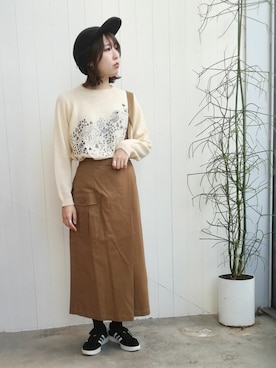 アトリエドゥサボンさん（レディース・158cm）の秋コーディネート