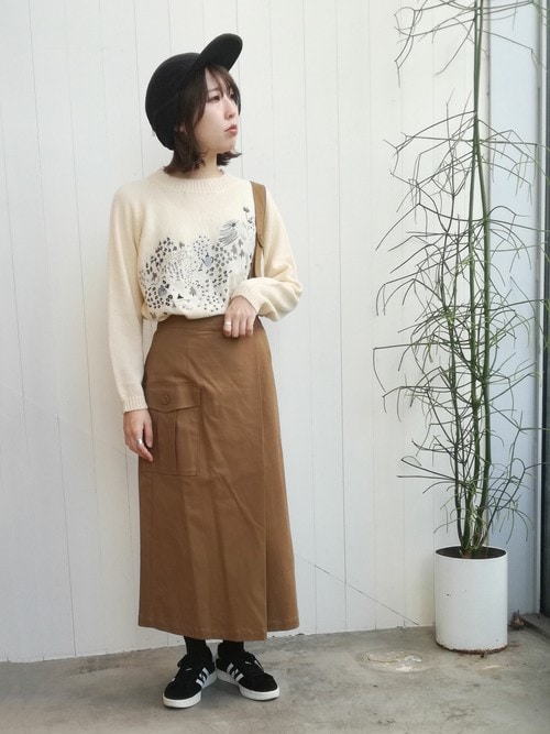 l'atelier du savon（アトリエドサボン）の「山のぼり刺繍PO（ニット