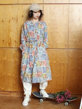 アトリエドゥサボンさん（レディース・158cm）の冬コーディネート