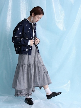 アトリエドゥサボンさん（レディース・158cm）の冬コーディネート