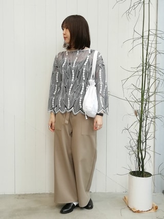 プープレ ブラウス peu pres（プープレ）の「△フリル ブラウス（シャツ/ブラウス