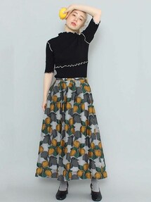peu pres（プープレ）の「シトロンジャガードタックスカート（スカート 