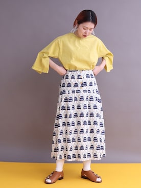 「ピグメント」｜アトリエドゥサボンさん（レディース・158cm）の春コーディネート