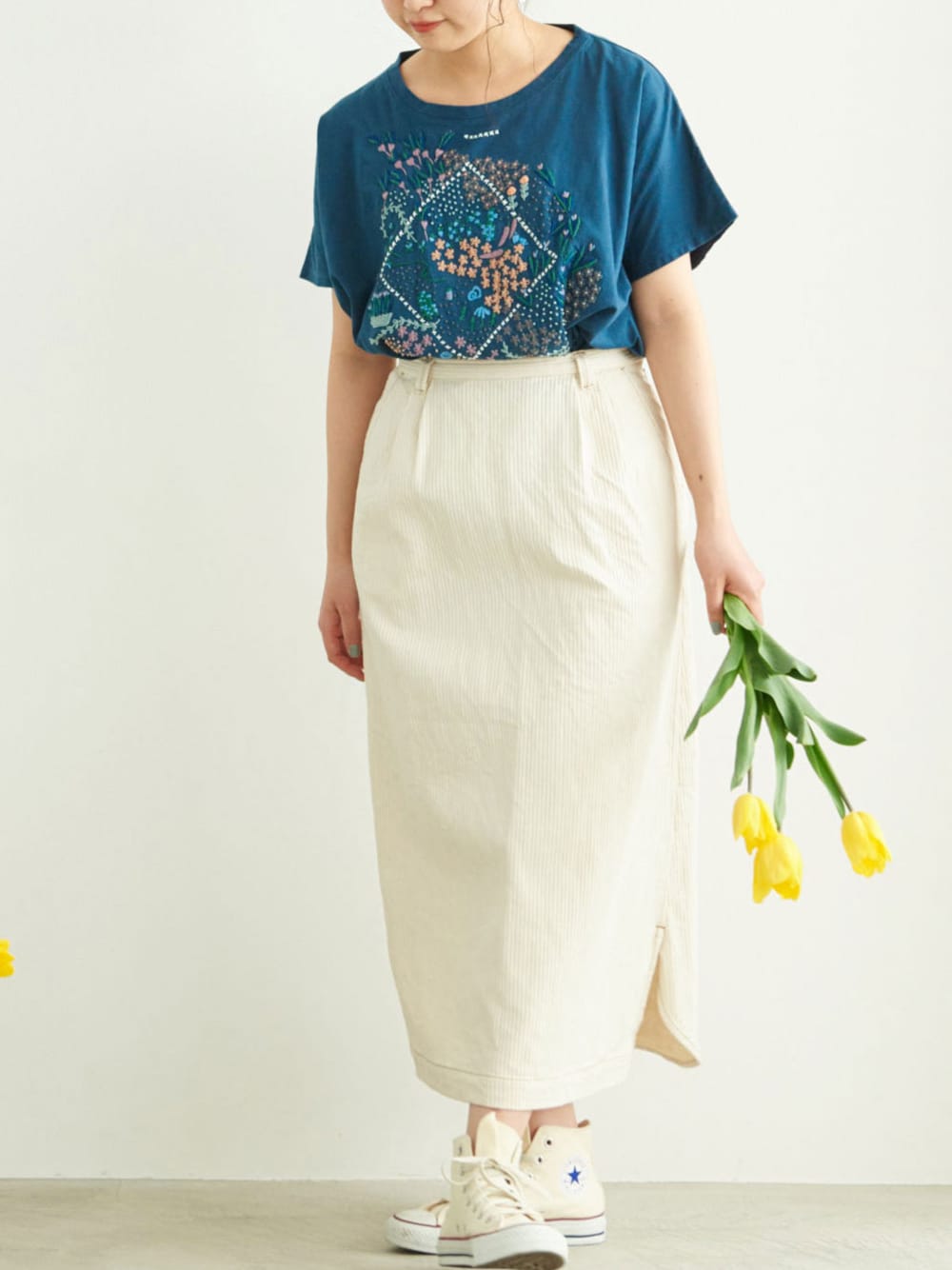 アトリエドゥサボン　デニム　スカート アトリエドゥサボン(l'atelier du savon atelier)｜l'atelier du
