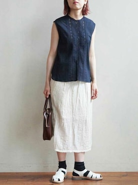 アトリエドゥサボンさん（レディース・158cm）の夏コーディネート