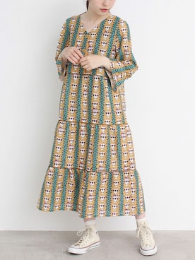 「didizizi（ディディジジ）のアイテム」を使った、アトリエドゥサボンさん（レディース・161cm）の夏コーディネート