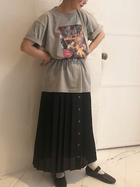 「YEAR FEW OF MY FAVORITE THINGS（イヤーフューオブマイフェイバリットシングス）のアイテム」を使った、アトリエドゥサボンさん（レディース・154cm）の夏コーディネート