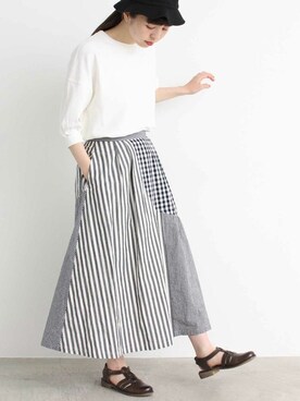 アトリエドゥサボンさん（レディース・160cm）の夏コーディネート