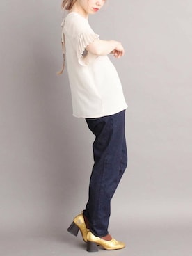 「peu pres（プープレ）のアイテム」を使った、アトリエドゥサボンさん（レディース・160cm）の夏コーディネート