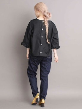 「peu pres（プープレ）のアイテム」を使った、アトリエドゥサボンさん（レディース・159cm）の夏コーディネート