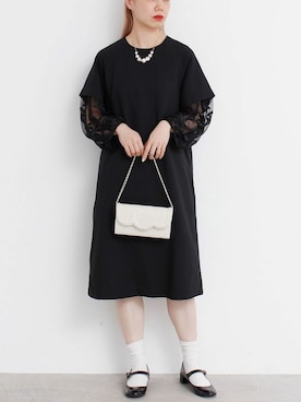 アトリエドゥサボンさん（レディース・159cm）の冬コーディネート