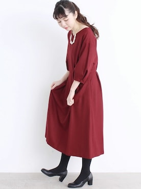 「結婚式スタイル」｜アトリエドゥサボンさん（レディース・159cm）の冬コーディネート