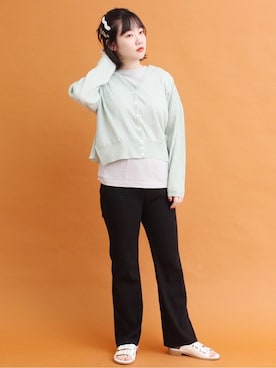 アトリエドゥサボンさん（レディース・158cm）の冬コーディネート