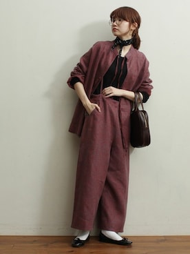 アトリエドゥサボンさん(レディース・162cm)の冬コーディネート