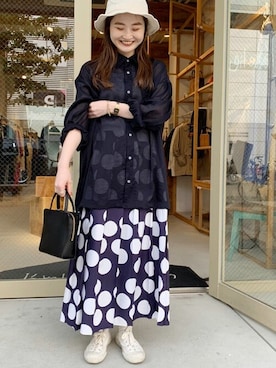 アトリエドゥサボンさん（レディース・159cm）の夏コーディネート