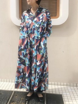 「アイテム（シャツワンピース）」を使った、アトリエドゥサボンさん（レディース・150cm）の夏コーディネート