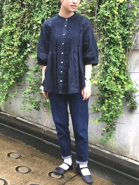 「fig Ｌondon（フィグロンドン）のアイテム」を使った、アトリエドゥサボンさん（レディース・164cm）の秋コーディネート