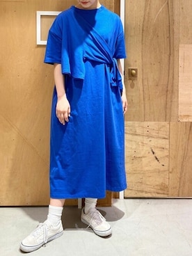 「Tシャツワンピ」｜アトリエドゥサボンさん（レディース・159cm）の秋コーディネート
