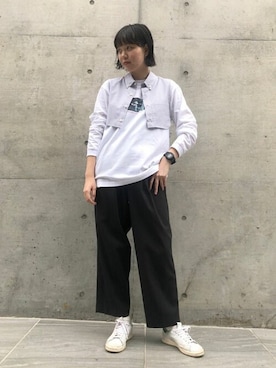 「アイテム（付け襟）」を使った、アトリエドゥサボンさん（レディース・160cm）の秋コーディネート