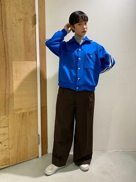 「I am I in fact...（アイアムアイインファクト）のアイテム（ジャケット/アウター）」を使った、アトリエドゥサボンさん（レディース・159cm）の秋コーディネート
