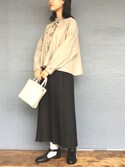 _wool mood boxpleats SK(スカート)|fig London(フィグロンドン _wool mood boxpleats SK(スカート)|fig London(フィグロンドン