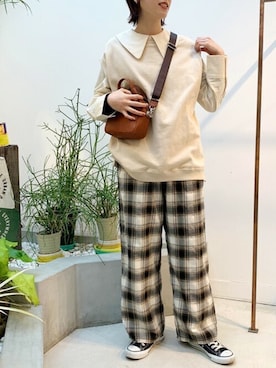 「IamI in fact…」｜アトリエドゥサボンさん（レディース・162cm）の冬コーディネート