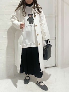 「IamI in fact…」｜アトリエドゥサボンさん（レディース・154cm）の冬コーディネート