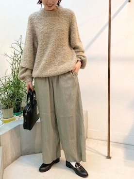 「fig Ｌondon（フィグロンドン）のアイテム」を使った、アトリエドゥサボンさん（レディース・162cm）の冬コーディネート