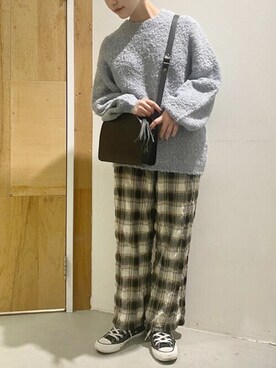 「IamI in fact…」｜アトリエドゥサボンさん（レディース・159cm）の冬コーディネート