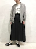 _wool mood boxpleats SK(スカート)|fig London(フィグロンドン _wool mood boxpleats SK(スカート)|fig London(フィグロンドン