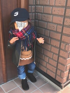 「wearhalloween2017」｜「アイテム（その他）」を使った、RuRu..☺︎さん（キッズ・80cm）の秋コーディネート