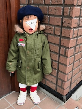 RuRu..☺︎さん（キッズ・80cm）の冬コーディネート