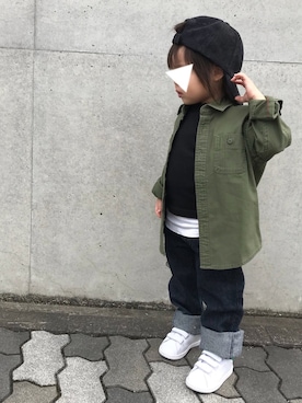 「ZETTOおかえリンク」｜RuRu..☺︎さん（キッズ・90cm）の秋コーディネート