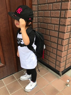 「Alpha Industries（アルファインダストリーズ）のアイテム」を使った、RuRu..☺︎さん（キッズ・80cm）の夏コーディネート