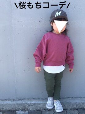 RuRu..☺︎さん（キッズ・90cm）の春コーディネート