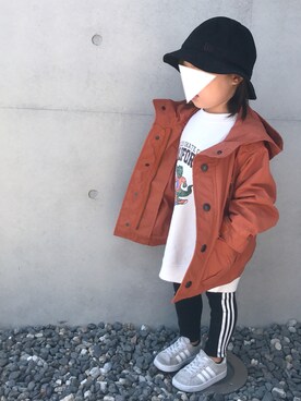 「平成最後のWEARISTAセンバツ」｜「アイテム（その他アウター）」を使った、RuRu..☺︎さん（キッズ・90cm）の春コーディネート