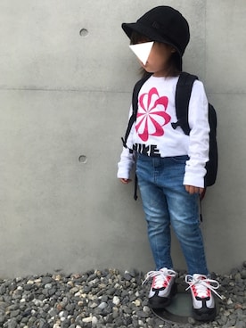 「Alpha Industries（アルファインダストリーズ）のアイテム」を使った、RuRu..☺︎さん（キッズ・90cm）の春コーディネート