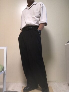 「Dr. Martens（ドクターマーチン）のDR.MARTENS / ドクターマーチン : WINGTIP BROGUE #（ドレスシューズ）」を使った、mameさん（メンズ・160cm）の夏コーディネート