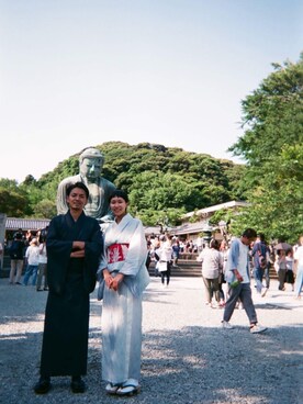 「kimono」｜「アイテム（浴衣）」を使った、KITAさん（レディース・172cm）の夏コーディネート