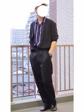「DOCKERS（ドッカーズ）のアイテム（スラックス）」を使った、やまさんさん（メンズ・187cm）の春コーディネート