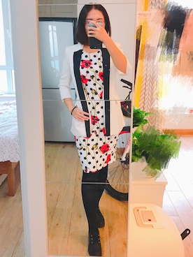 「ONLY（オンリー）のアイテム（ワンピース/ドレス）」を使った、86さん（レディース・165cm）の秋コーディネート