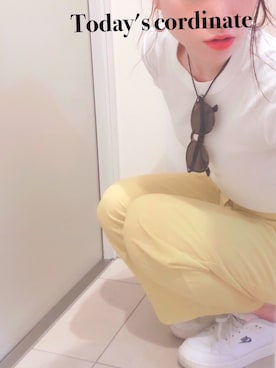 「アクティブ」｜「アイテム（ファッション雑貨）」を使った、Sakurako Kitazakiさん（レディース・160cm）の春コーディネート